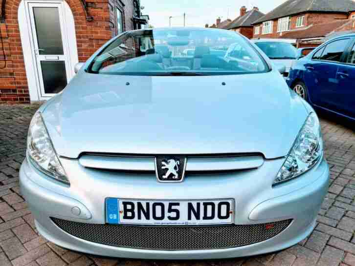 2005 PEUGEOT 307 CC 2.0 180 CONVERTIBLE COUPE PETROL 2 OWNERS SILVER GT GTI