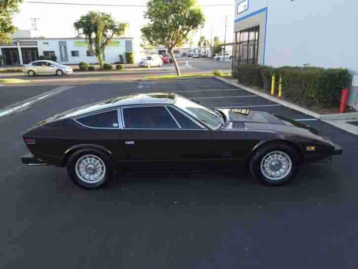 1975 MASERATI KHAMSIN. 1 OF ONLY 155 U.S. SPEC CARS. BROWN TAN. AUTO. 2 OWNERS.