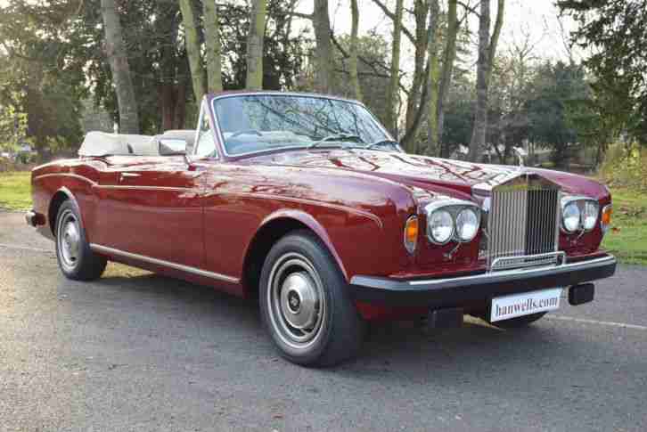1982 X Rolls Royce Corniche Convertible MK II in Tudor Red