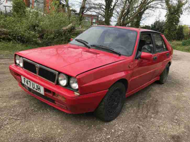 1989 LANCIA DELTA INTEGRALE 2.0 TURBO 8V RED SPARES OR REPAIRS