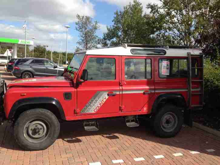 1989 LAND ROVER 110 4C COUNTY D TURBO RED