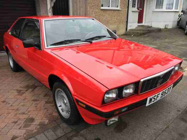 1989 MASERATI BITURBO 73000 RIGHT HAND DRIVE RED EXCELLENT CONDITION FOR YEAR