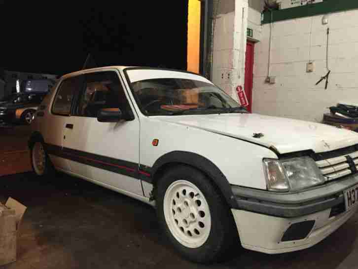 1991 PEUGEOT 205 GTI WHITE TRACK RACE RALLY px rwd drift car