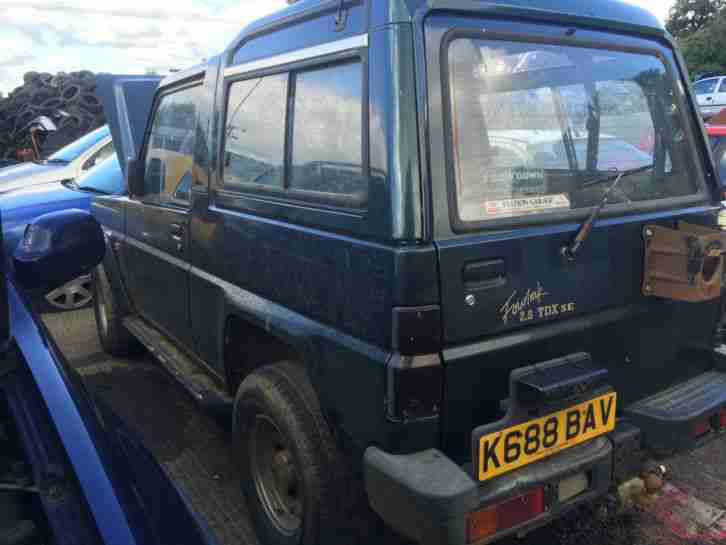 1993 DAIHATSU FOURTRAK TDX GREEN, spare repair or project/barn find ,1 owner