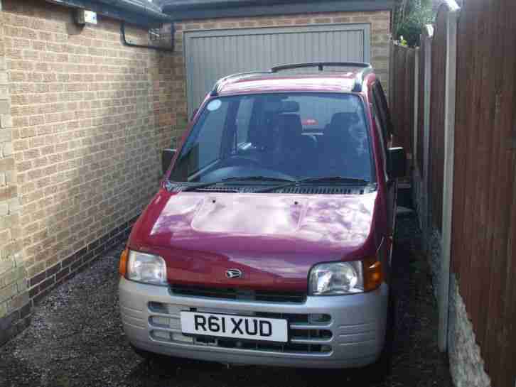1997 DAIHATSU MOVE PLUS RED SILVER, GOOD OVERALL CONDITION: SPARES OR REPAIR.