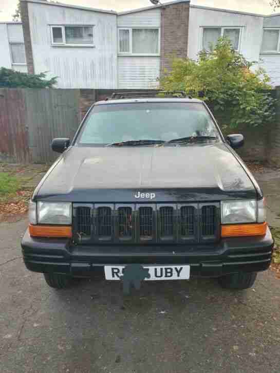 1998 Jeep Grand Cherokee 4L Black Estate Car 4x4 Personalised Plate ISSUES