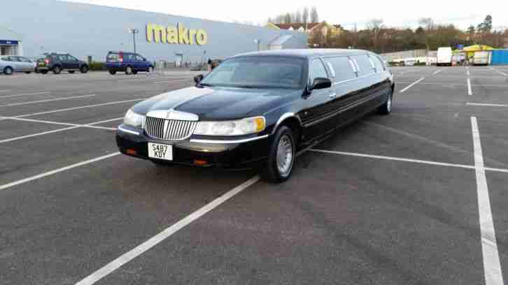 1999 LINCOLN TOWN CAR LIMO LIMOSUINE AUTO BLACK