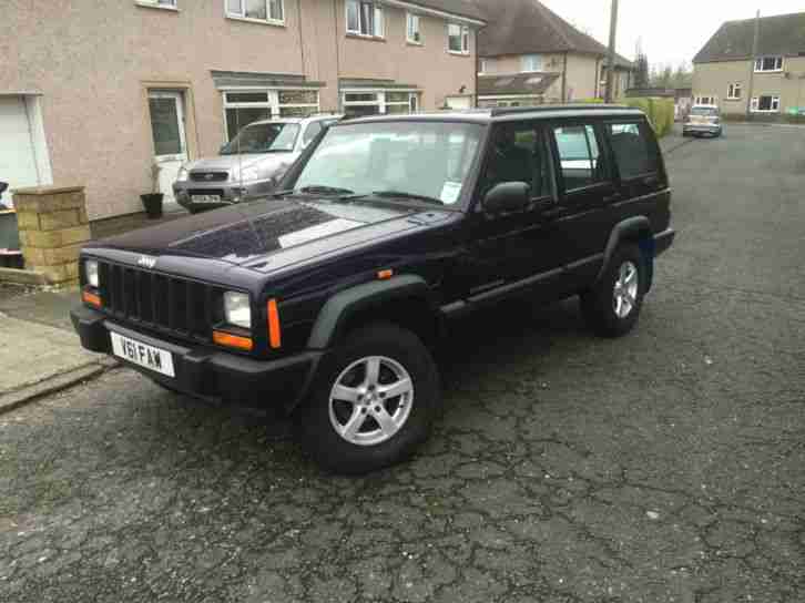 1999 V JEEP CHEROKEE 2.5TD SPORT,ADDED ALLOYS WITH 4 X 4 TYRES AND TOWBAR.