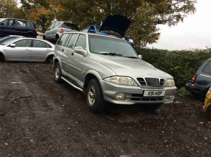 2000 DAEWOO MUSSO TD AUTO SILVER ONE OWNER NON RUNNER