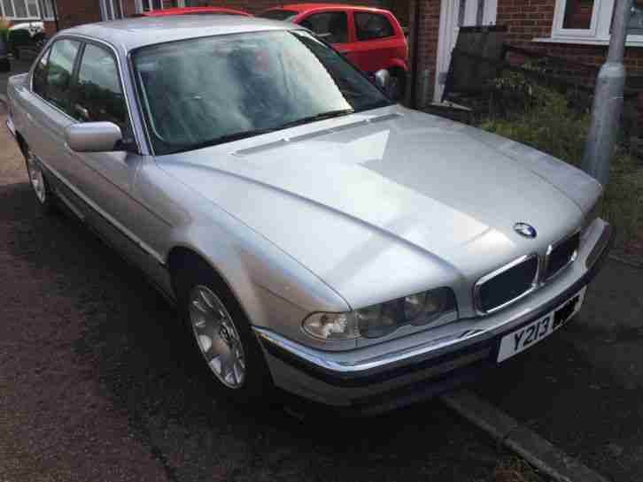 2001 BMW 728i E38 FACELIFT AUTO SILVER LPG GAS SPARES OR REPAIR WITH LOW MILES