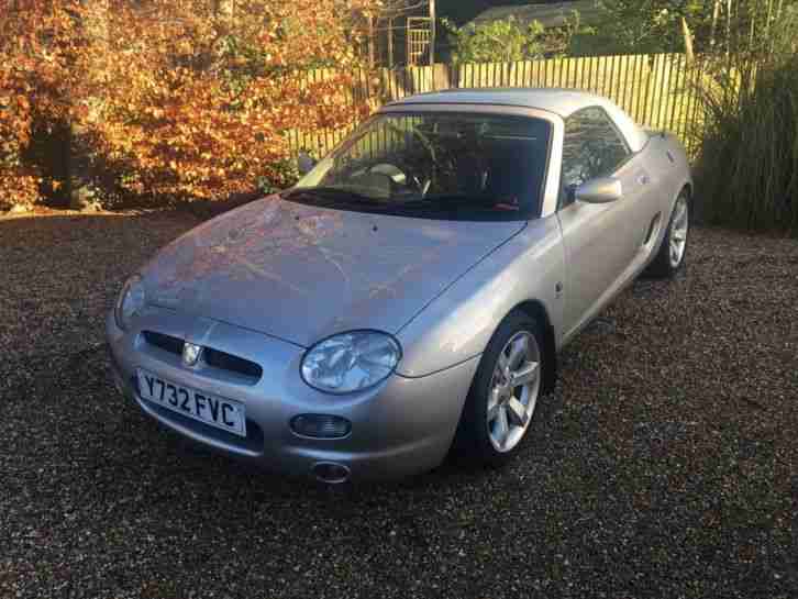 2001 MG MGF 1.8 VVC IN SILVER WITH HARD TOP GENUINE 54,000 MILES
