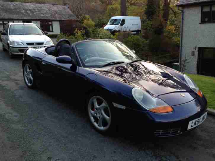 2001 BOXSTER S BLUE WITH A FULL