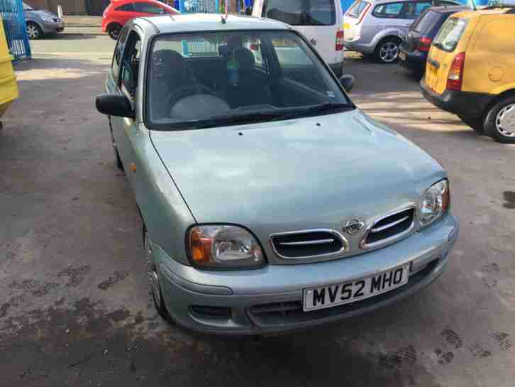 2002 MICRA S GREEN 55K MILES 12 MONTHS