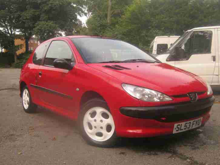 2003 53 PEUGEOT 206 STYLE 1.4 HDI RED LONG MOT IMMACULATE CONDITION! CHEAP TAX!
