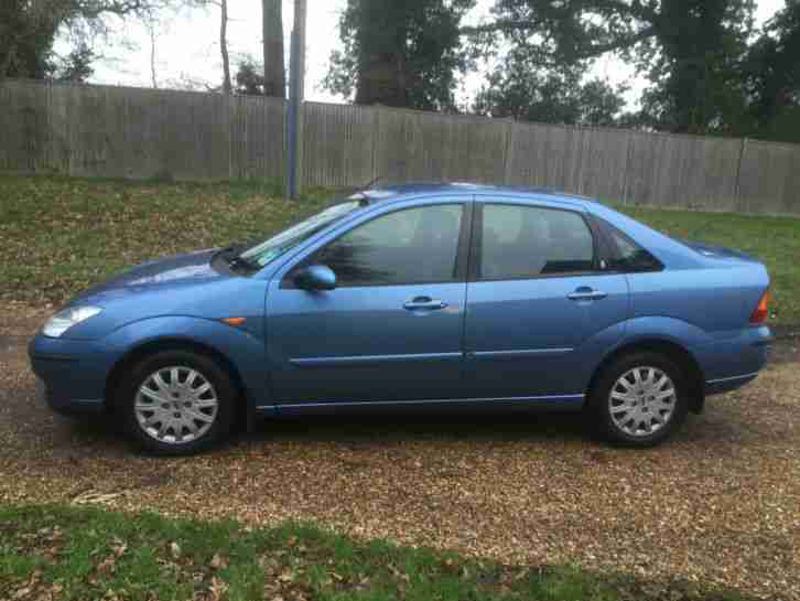 2003 FORD FOCUS 1.6 GHIA NEW MOT & CLUTCH LOOKS AND DRIVES LOVELY AIR CON BLUE