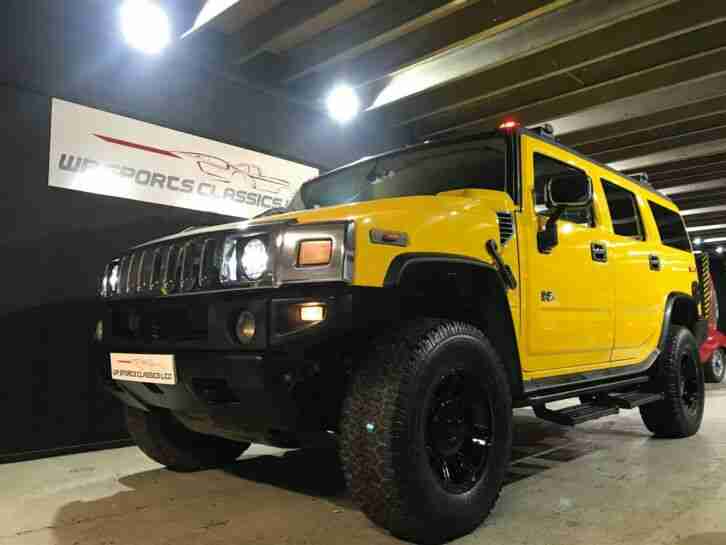 2003 Hummer H2 6.0 V8 Auto SUV American Imported Yellow Grey Leather