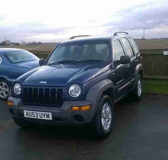 2003 JEEP CHEROKEE CRD SPORT BLUE 2.8 Automatic Diesel towbar 99p no reserve