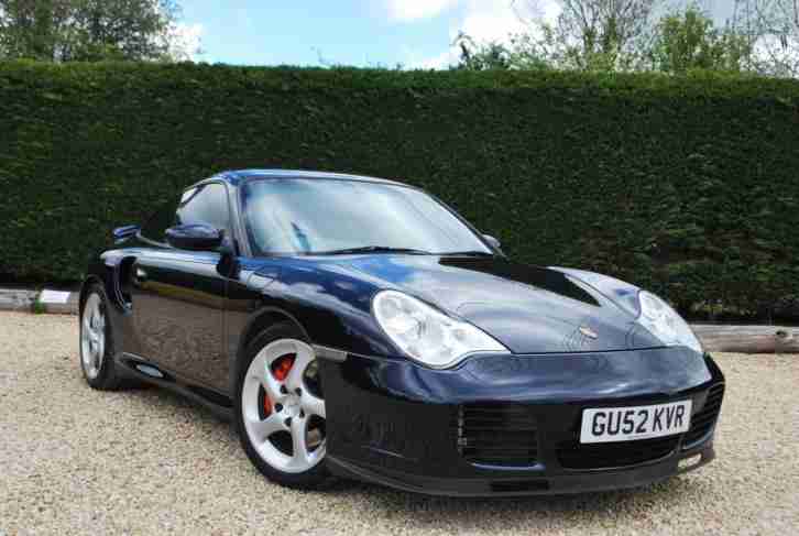 2003 Porsche 911 996 3.6 Turbo Manual Coupe, Midnight Blue, Grey Leather, FSH