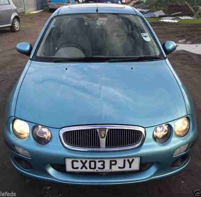 2003 ROVER 25 IXL AUTOMATIC. Full Clean Leather Interiors. Sun Roof. BLUE