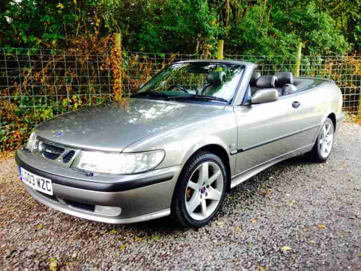 2003 SAAB 9 3 SE TURBO CONVERTIBLE CONVERTABLE OR CABRIOLET no reserve auction