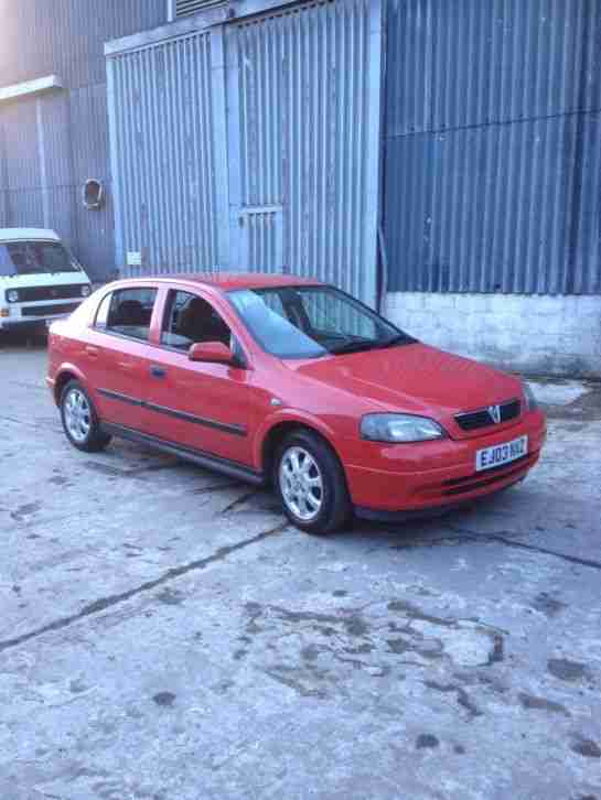 2003 VAUXHALL ASTRA ACTIVE 1.6 RED, LOW