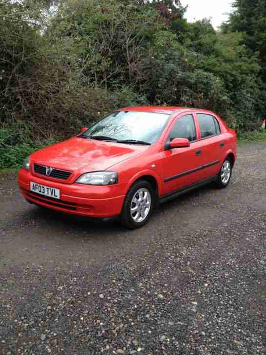 2003 VAUXHALL ASTRA ACTIVE RED 1 OWNER FROM