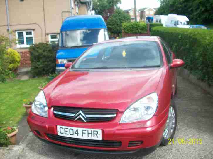 2004 CITROEN C5 HDI EXCLUSIVE AUTO RED SPARES OR REPAIRS P X TO CLEAR NO RESERVE