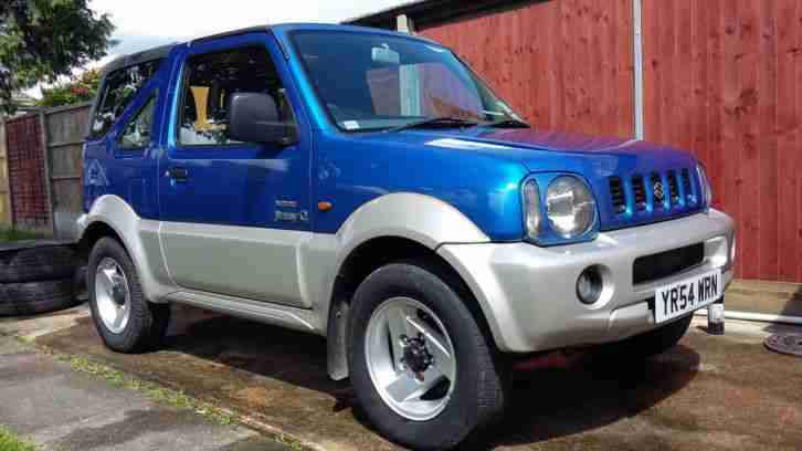 2004 SUZUKI JIMNY 02 EDITION IN BLUE SOFT TOP WITH RARE HARD BACK FITTED