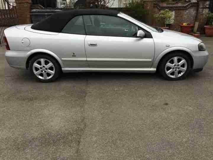 2004 VAUXHALL ASTRA COUPE CONVERTIBLE SILVER