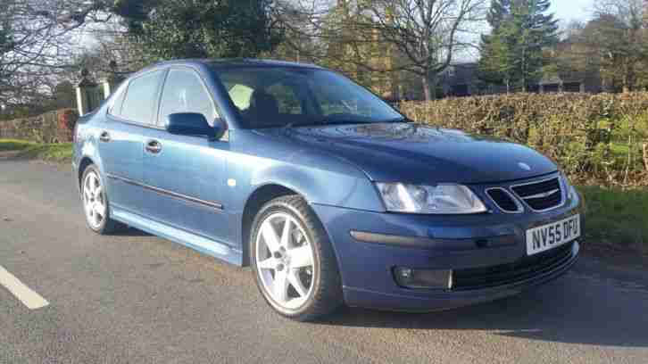 2005 55 SAAB 9 3 1.9 TID VECTOR SPORT 4 DR SALOON,FUSION BLUE,113K,3 OWNERS,LOOK