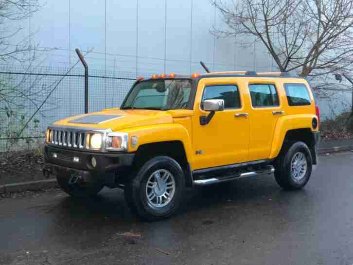 2007 HUMMER H3 3.5 LEFT HAND DRIVE YELLOW MODIFIED LHD FRESH IMPORT AMERICAN SUV