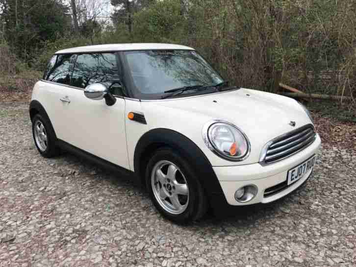 2007 Mini One 1.4 White Full Service History Half Leather Chill Pack