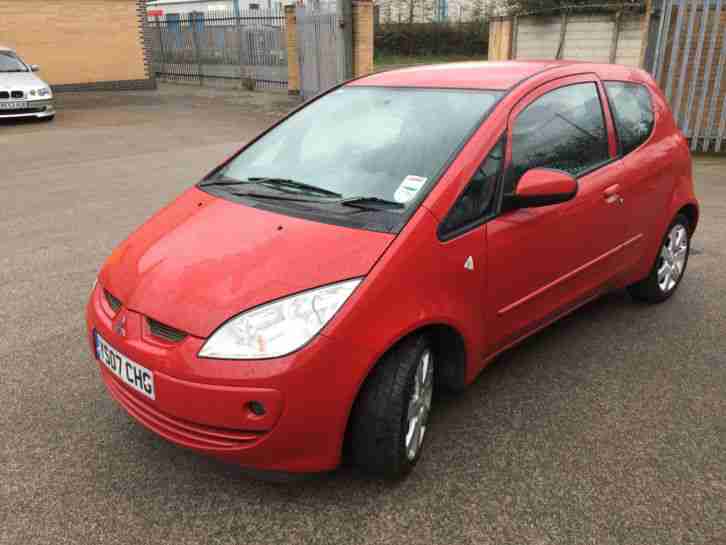 2007 Mitsubishi Colt CZ3 red 1.5 petrol 3dr, not accident damaged spares repairs