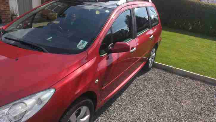 2008 PEUGEOT 307 SW S RED