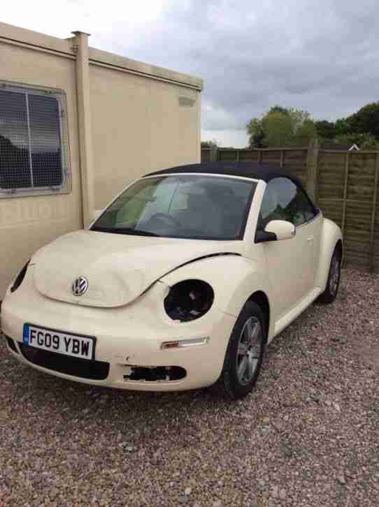 2009 Damaged Repairable 1.6 VW Beetle Convertible Cabriolet