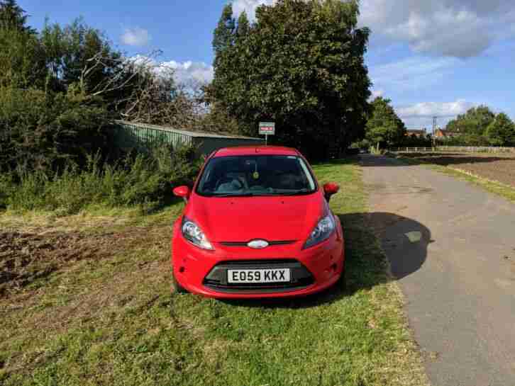 2009 Ford Fiesta Red 5dr 1.6L EcoNetic: £0 tax, 68+mpg!