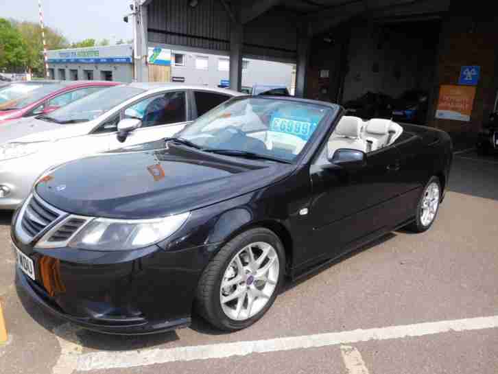 2009 SAAB 9-3 LINEAR SE TID 150, 5 SERVICE STAMPS CONVERTIBLE DIESEL