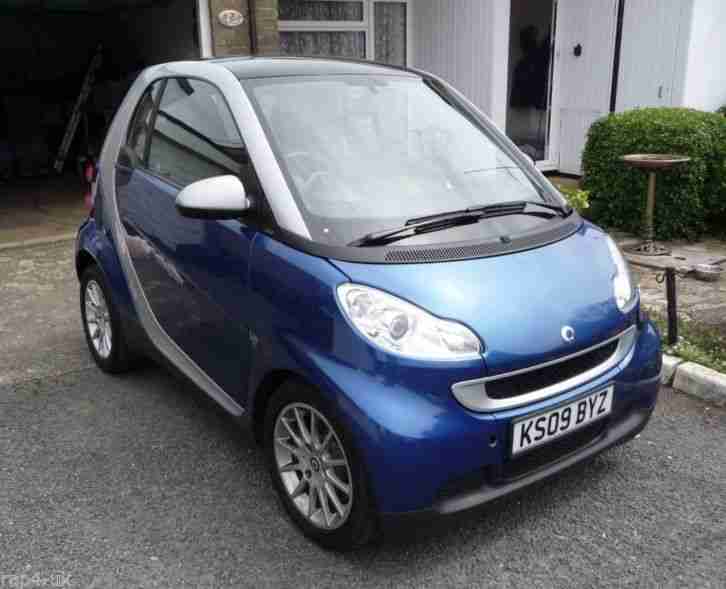2009 SMART FORTWO PASSION MHD AUTO BLUE SILVER Only 25,500 miles!