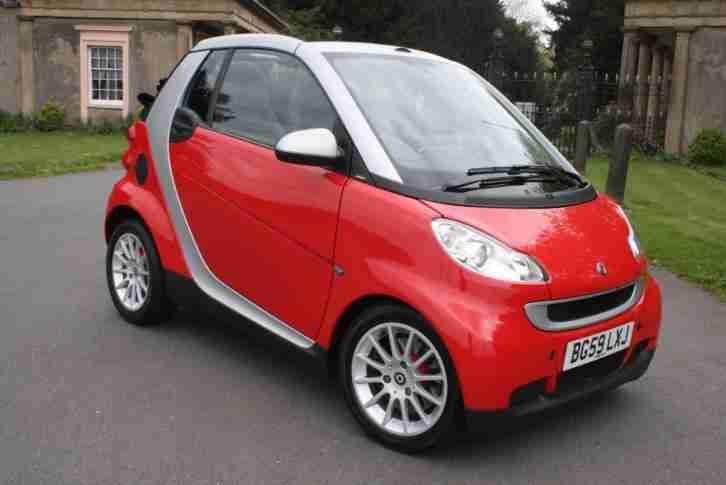 2010 '59' Smart fortwo 1.0 mhd (71bhp) Cabriolet Passion Low mileage!