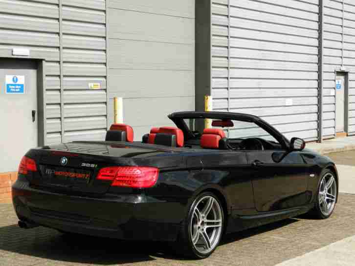 2011 BMW 325I M SPORT AUTO CONVERTIBLE+LOW MILES+RED LEATHER+HEATED SEATS NOT M3