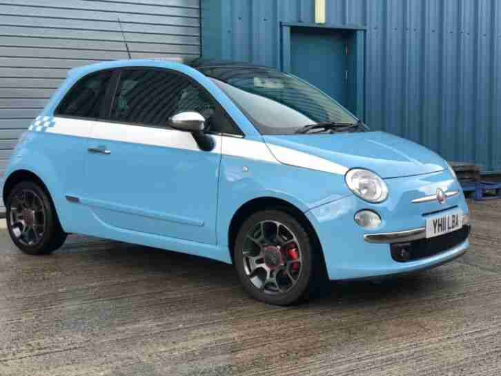 2011 Fiat 500 Sport 1.4 Petrol 100bhp with Panaramic Sliding Roof and Air Con