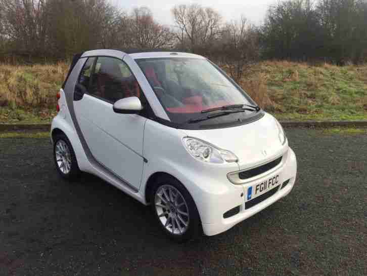 2011 Smart Fortwo Passion Turbo Convertible Auto, Only 16,480 miles.Full History