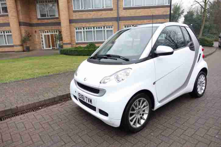 2011 Smart fortwo 1.0 auto Convertible Right Hand drive RHD UK Registered