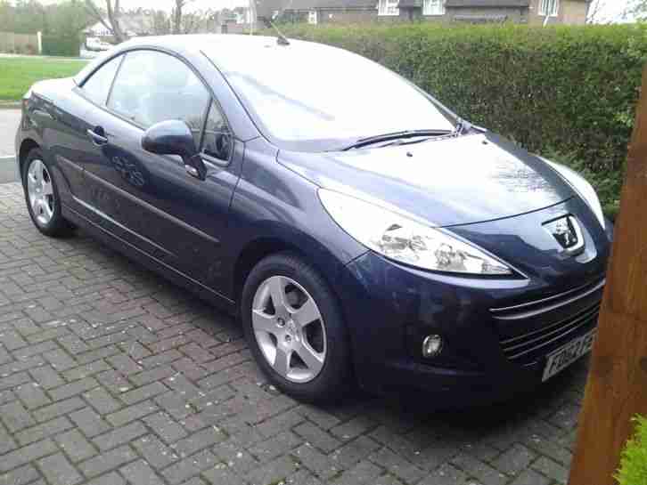 2012 (62) Peugeot 207 cc 1.6 Active Tahoe Blue 23k miles, full grey leather