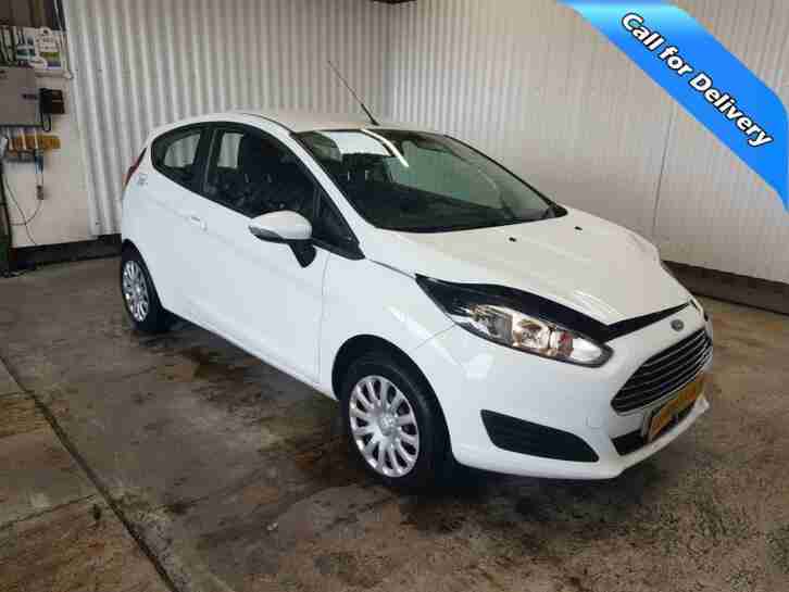 2014 FORD FIESTA 1.2 PETROL MANUAL SALVAGE DAMAGED REPAIRABLE WHITE CAR ONLY 27K