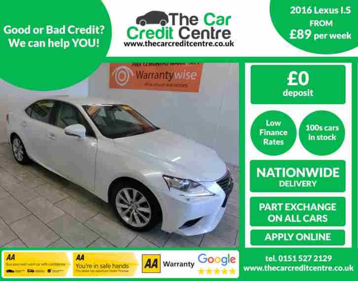 2016 Lexus IS 300h 2.5 223bhp E CVT Executive Edition BUY FOR ONLY £89 A WEEK