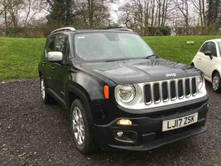 2017 Jeep Renegade 1.4T MultiAirII Limited (s s) 5dr Petrol black Manual