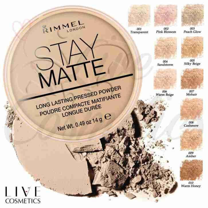 RIMMEL STAY MATTE LONG LASTING PRESSED POWDER CHOOSE YOUR SHADE