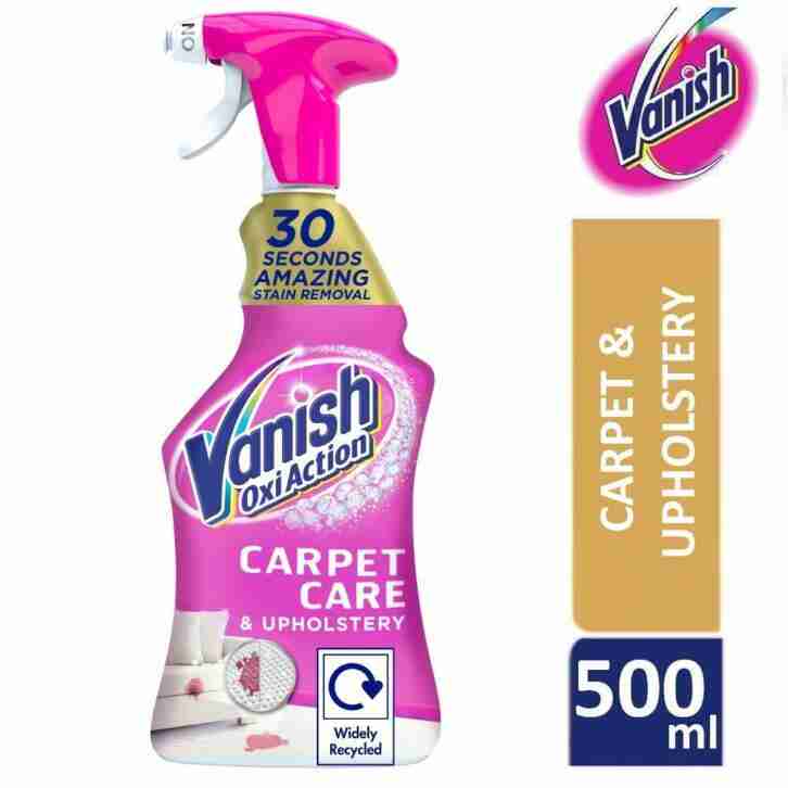 Vanish Gold Oxi Action Carpet Cleaner Upholstery Stain Odour Remover Spray 500ml