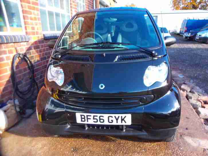56 plate 2006 SMART FORTWO PURE 50 AUTO CLUCH IN BLACK 58,000 MILES NEW MOT